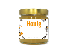 Honigetikett modern Nr.12 250g rechteckig