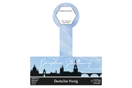 Design Stadthonig Dresden blauer Himmel 500g mit Gewährverschluss 