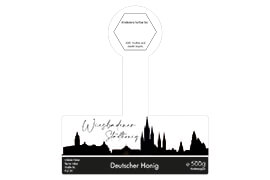 Design Stadthonig Wiesbaden weißer Himmel 500g mit Gewährverschluss 