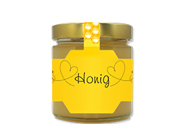 Honigetikett modern Nr.01 A 250g