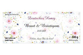 Design Hochzeitsetikett Nr.10 A 500g rechteckig 