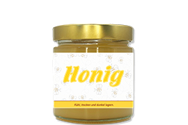 Honigetikett modern Nr.03 250g rechteckig 