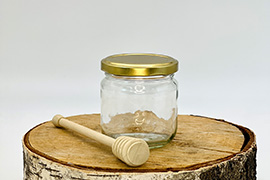 Honigglas Rundglas 250g mit 66er Twist-off Deckel