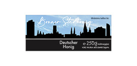 Design Stadthonig Bonn blauer Himmel 250g rechteckig