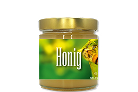 Honigetikett Natur Nr.07 250g rechteckig 
