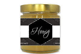 Honigetikett modern Nr.33 500g rechteckig