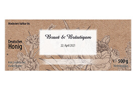 Design Hochzeitsetikett Nr.06 A 500g rechteckig 