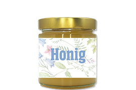 Honigetikett modern Nr.10 250g rechteckig