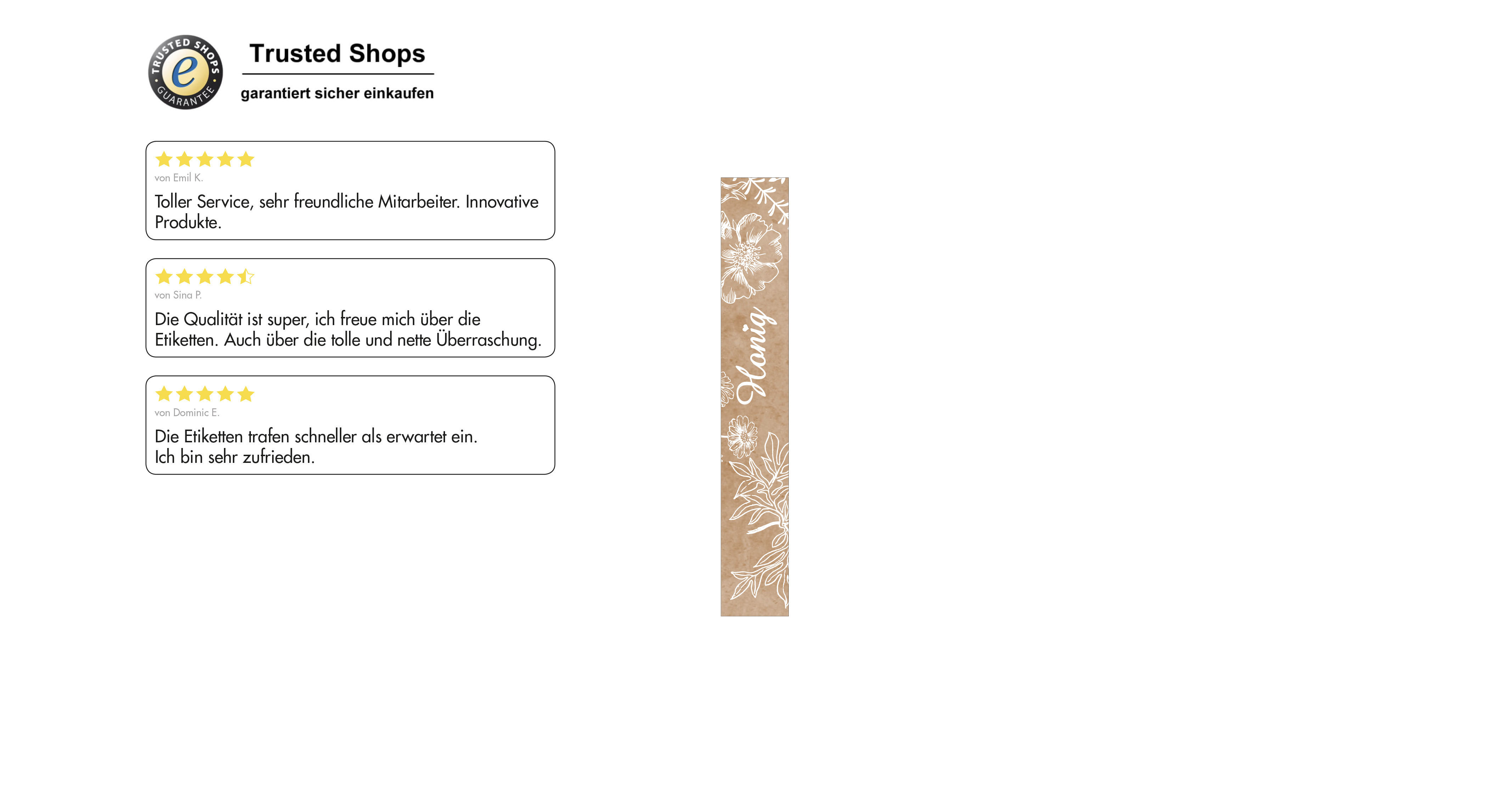 Siegelstreifen modern Nr.48 rechteckig