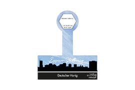 Design Stadthonig Essen blauer Himmel 250g mit Gewährverschluss 