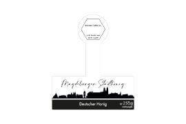 Design Stadthonig Magdeburg weißer Himmel 250g mit Gewährverschluss 