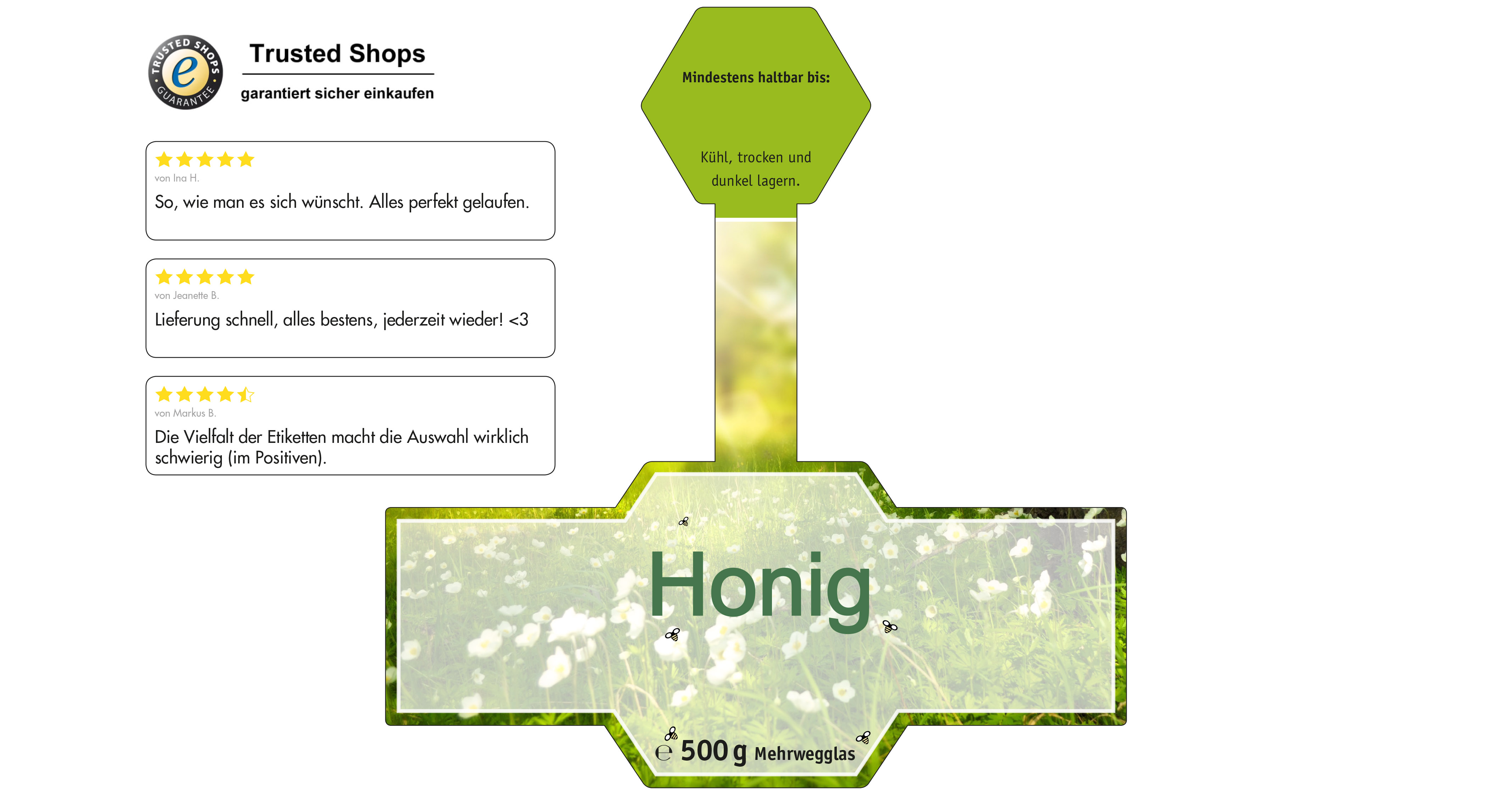 Honigetikett Natur Nr.24 A 500g