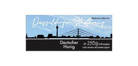 Design Stadthonig Düsseldorf blauer Himmel 250g rechteckig