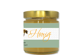 Honigetikett modern Nr.22 250g rechteckig 