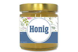 Honigetikett modern 500g rechteckig - Nr. 10