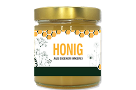 Honigetikett modern Nr.39 500g rechteckig 