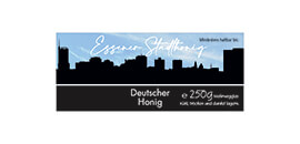 Design Stadthonig Essen blauer Himmel 250g rechteckig