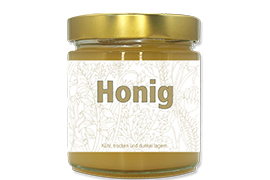 Honigetikett modern Nr.09 500g rechteckig 