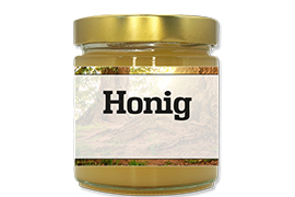 Honigetikett Linde Nr.01 500g rechteckig