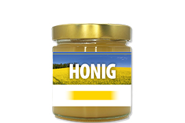 Honigetikett Raps Nr.03 250g rechteckig 