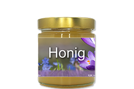 Honigetikett Natur Nr.16 250g rechteckig 