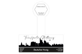 Design Stadthonig Frankfurt weißer Himmel 500g mit Gewährverschluss 