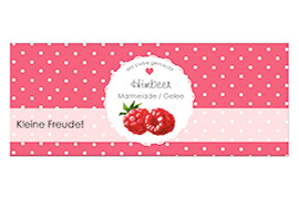 Design rechteckig Himbeere