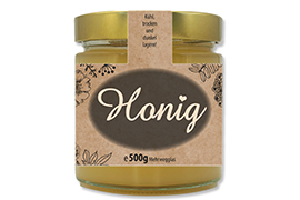 Honigetikett modern 500g mit Gewährverschluss - Nr. 46 B