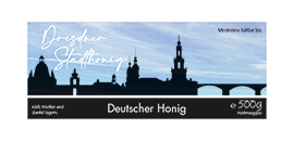 Design Stadthonig Dresden blauer Himmel 500g rechteckig