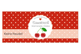 Design rechteckig Sauerkirsche