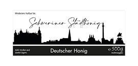 Design Stadthonig Schwerin weißer Himmel 500g rechteckig