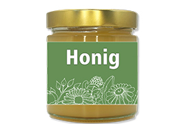 Honigetikett modern Nr.08 500g rechteckig 