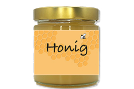 Honigetikett klassisch Nr.22 500g rechteckig 