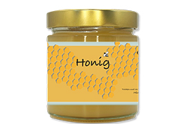 Honigetikett klassisch Nr.07 500g rechteckig 