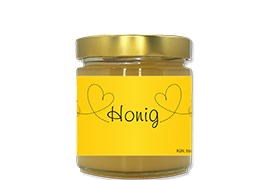 Honigetikett modern Nr.01 250g rechteckig 