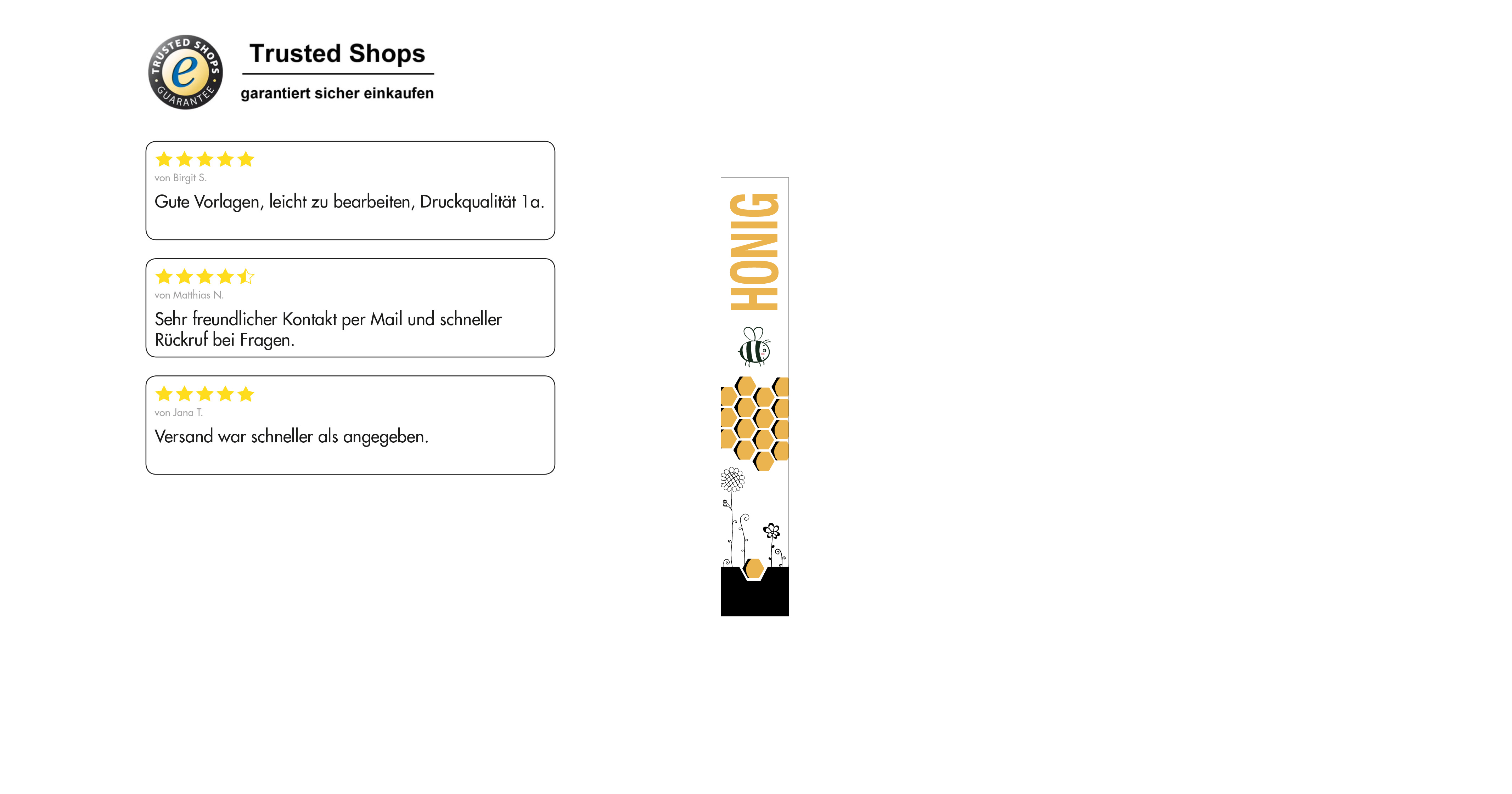 Siegelstreifen modern Nr.39 rechteckig